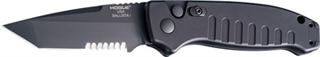 Picture of HOGUE INC. BALLISTA-I BUTTON AUTO TANTO PRT. SERRATED MATTE BLK 64120