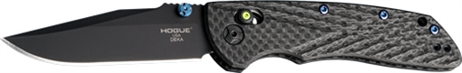 Picture of HOGUE DEKA ABLE LOCK FLDR 3.25 CLIP POINT CARBON FIBER GREEN 24299-LIM