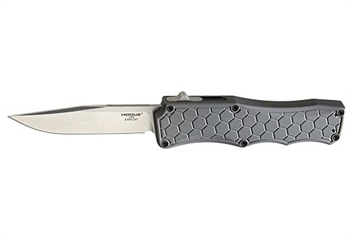 Picture of HOGUE INC. EXPLOIT 3.5" OTF AUTO ALUMINUM CLIP POINT BLADE GREY 34052