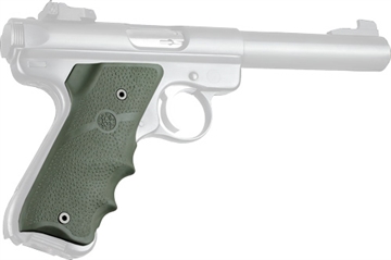 Picture of HOGUE INC. GRIPS RUGER MKII/III W/FINGER GROOVES OD GREEN 82001