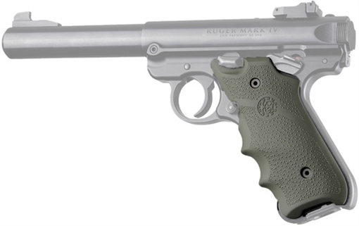 Picture of HOGUE GRIPS RUGER MKIV RUBBER GRIP W/ FINGER GROOVES OD GRN 79001