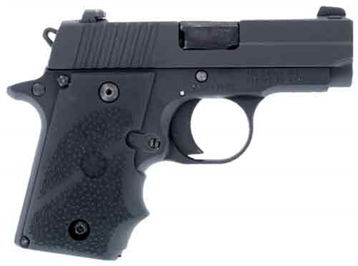 Picture of Hogue Rubber Grip, Sig Sauer P238, Finger Grooves, Black 7431080 38000