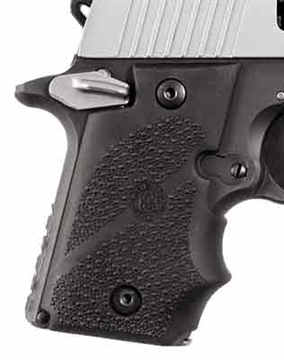 Picture of Hogue Ambi Safety Rubber Grip with Finger Grooves for SIG Sauer P238 Black 38080