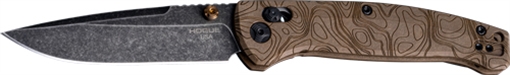 Picture of Hogue Mysto Folder Knife 3-2/5 Drop Point Blade Earth Brown 24453
