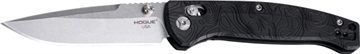 Picture of Hogue Mysto Folder Knife 3-2/5 Drop Point Blade Black Diamond Metal 24457 24457-HOG