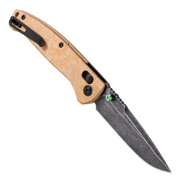 Picture of Hogue Mysto Folder Knife 3-2/5 Drop Point Blade Wood Maple Valley 24459 24459-HOG