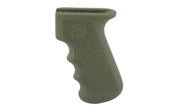 Picture of Hogue Overmolded Rifle Grip, Fits AK-47/AK-74, Finger Grooves, Rubber, OD Green 74001