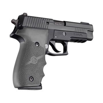 Picture of Hogue Overmolded Rubber Grip Handgun Grips for Sig Sauer P226 Slate Grey with Finger Grooves 26002