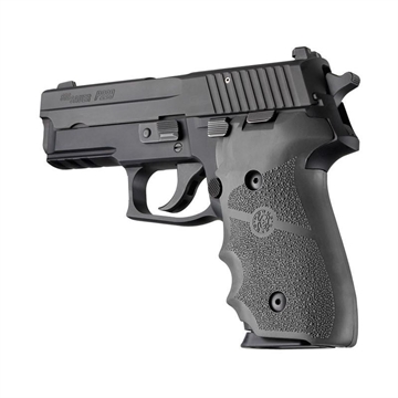 Picture of Hogue Overmolded Rubber Grip Handgun Grips for Sig Sauer P228/P229 Slate Grey with Finger Grooves 28002