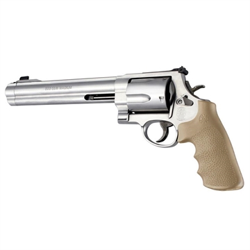 Picture of Hogue OverMolded Rubber Tamer Conversion Monogrip S&W K/L/N/X/Z-Frame Revolvers Round Butt FDE 19023