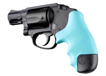 Picture of Hogue Rubber Tamer Grip for S&W J Frame Round Butt Centennial/Polymer Bodyguard -Aqua 60024