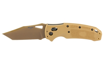 Picture of Hogue SIG K320 M17/M18, Folding Knife, PVD Finish, Coyote Tan Blade and Frame, Tanto Point, 3.5" Blade Length, CPM-S30V Blade Steel, Plain Edge, ABLE Lock 36361