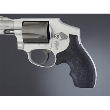 Picture of Hogue Rubber Bantam Black Rubber with Finger Groove for S&W J Frame with Round Butt 61000