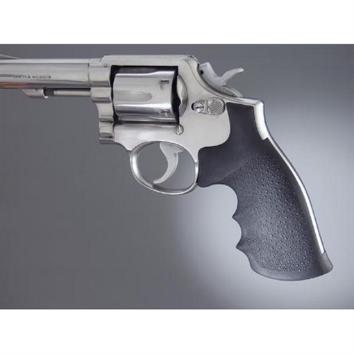 Picture of Hogue Monogrip Black Rubber with Finger Grooves for S&W K, L Frame with Square Butt 10000