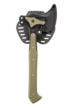 Picture of Hogue Tomahawk S-7 Black Kote Black G10 Sheath - G10 Olive Drab Green Scales HOG-35778
