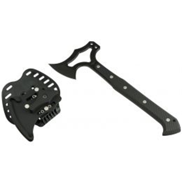 Picture of HOGUE EX-T01 TOMAHAWK S-7 BLACK FINISH W/ POLY MAGNETIC SHEATH G10 BLACK GRIPS 35779 HOG-35779