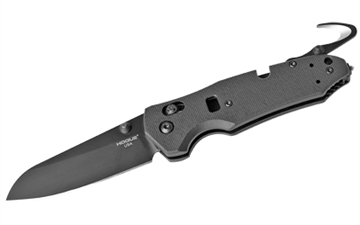 Picture of Hogue Trauma First Response Tool, Folding Knife, Bohler N680, Plain Edge, Opposing Bevel, 3.4", Black Cerakote Blade, Black G10 Frame 7431089 34779