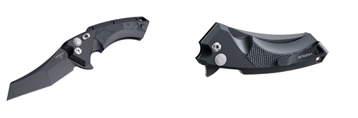 Picture of Hogue X5 Folding Knife Push-Button with Manual Safety and Stainless Steel Blade HOG-34549