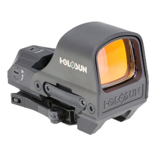 Picture of Holosun Technologies Bpen Reflex, Green 2MOA Dot or 2MOA Dot with 65MOA Circle, Solar with Internal Battery, Quick Release Mount, AR Riser, Protective Hood, Black Finish HE510C-GR HE510CGR