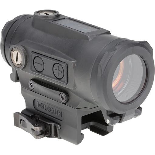 Picture of Holosun Technologies 530C, Green Reticle, Black Finish, 2MOA Dot with 65MOA Circle, Quick Disconnect Mount, Fits 1913 Picatinny Rail, Titanium Housing, Three Different Reticles, Solar Failsafe, Shake Awake HE530C-GR