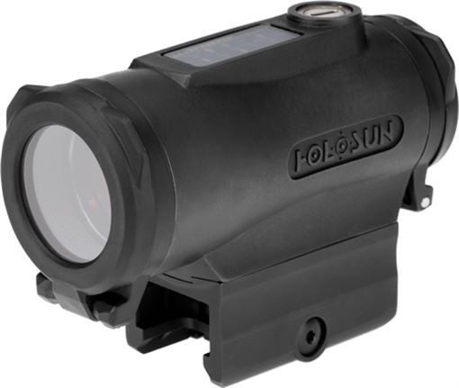 Picture of Holosun Technologies 530C, Red Reticle, Black Finish, 2MOA Dot with 65MOA Circle, Quick Disconnect Mount, Fits 1913 Picatinny Rail, Titanium Housing, Three Different Reticles, Solar Failsafe, Shake Awake HE530C-RD