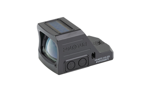 Picture of Holosun Holosun HS407C-X3 Reflex Sight Gold 2MOA Dot w/Solar & Shake Awake HS407C-X3-GD HS407CX3GD
