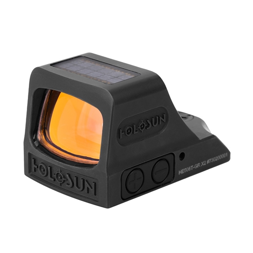 Picture of Holosun Technologies 508T-GR-X2, Green Dot, 32 MOA Ring & 2 MOA Dot, Black Color, Side Battery, Solar Failsafe, Mount Not Included HE508T-GR X2 HE508TGRX2