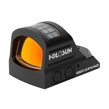 Picture of Holosun Technologies 507C-GR-X2, Green Dot, 32 MOA Ring & 2 MOA Dot, Black Color, Side Battery, Solar Failsafe, Mount Not Included HE507C-GR X2 HE507CGRX2