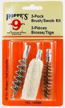 Picture of Hoppe's 3-Pack Brush/Swab Kit 20 cal 1458BK