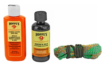 Picture of Hoppe's 1-2-3 Done Cleaning Kit 40 Cal/ 10mm Pistols (Clam Pack) 110040