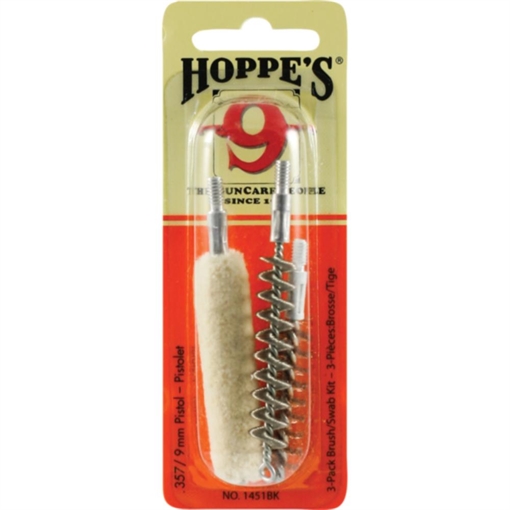 Picture of Hoppe's 3 Pack Brush/Swab 357/9mm 1451BK