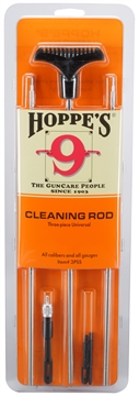 Picture of Hoppe's Bench Rest Cleaning Rod 22 Cal & Larger Universal Firearms Stainless Steel 3PSS