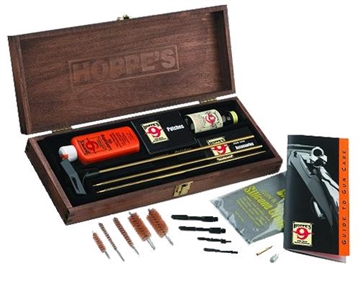 Picture of Hoppe's Deluxe Cleaning Kit Rifle/Shotgun/Pistol Wood Box BUOX