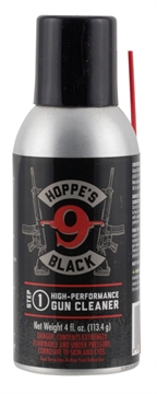 Picture of Hoppe's Black Gun Cleaner Removes Oil Grease Dirt 4 oz. Aerosol Can with Extension Tube HBC4A