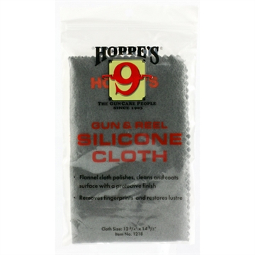 Picture of Hoppe's Silicone Cleaning Cloth Flannel Pretreated with Lubricant 11" x 14" Resealable Bag 10 Per Pack 1218