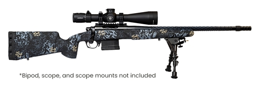 Picture of Horizon Firearms HRF-VNP-7PRC-24R Vandal Prime 7mm PRC 24" Black Chrome Spiral Fluted Threaded Barrel, Black Chrome Steel Receiver w/Picatinny Rail, Arca Rail Forend, Textured Iota EKO Carbon Fiber St