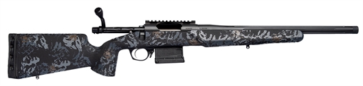 Picture of Horizon Firearms Villain 22 Creedmoor 18" Black Fluted Threaded Barrel, Black Picatinny Rail Steel Receiver, Iota EKO Carbon Fiber Stock RF015P221814T21