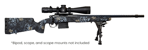 Picture of Horizon Firearms Vandal Prime 7MM PRC 22" Black Spiral Fluted Threaded Barrel, Drilled & Tapped Receiver, Textured Iota EKO Carbon Fiber Stock RF017S392214T19