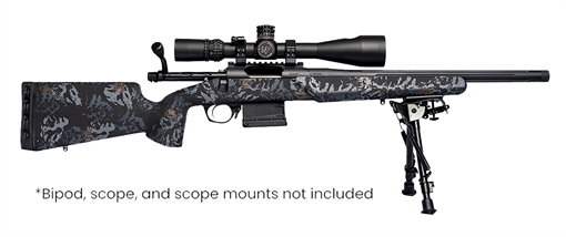 Picture of Horizon Firearms Vandal Dark 2 22 Creedmoor 18" Black Fluted Threaded Barrel, Picatinny Rail Receiver, Arca Rail Forend, Textured Iota Carbon Fiber Stock RF018S221814T17