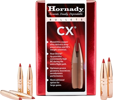 Picture of Hornady CX (Copper Alloy EXpanding) Bullets 6.5mm .264 90 GR CX (6.5 GRENDEL) 50/ct 26111