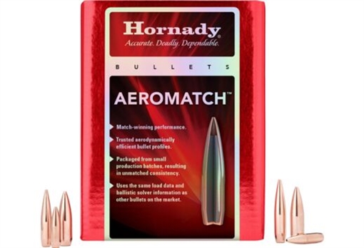 Picture of Hornady Aeromatch Rifle Bullets SEQUENTIAL .30 Cal .308" 175 gr HPBT (1-12") 500/ct 307191