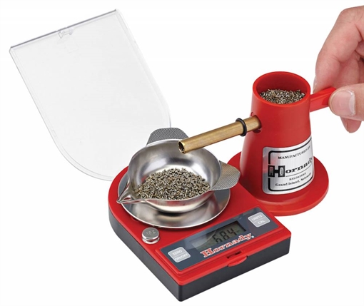 Picture of Hornady 050106 G2-1500 Electronic Scale 500 Grains Multi-Caliber Red 090255501063 -