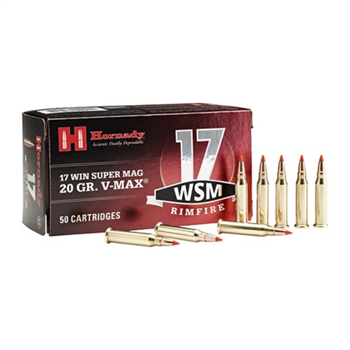 Picture of Hornady 17 WSM 20GR V-MAX 50/BOX 83180