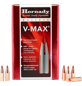 Picture of Hornady V-MAX 17 CALIBER (0.172'') 25GR POLYMER TIP FLAT BASE 100/BOX 17105