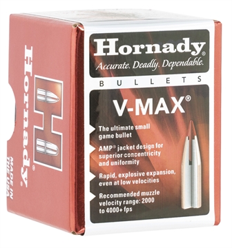 Picture of Hornady V-MAX 17 CALIBER (0.172'') 20GR POLYMER TIP FLAT BASE 100/BOX 21710