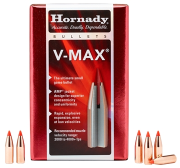 Picture of Hornady V-MAX® 6MM CAL. (0.243'') 65GR POLYMER TIP BOAT TAIL 100/BOX 22415