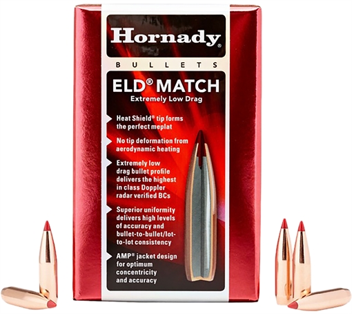 Picture of Hornady 6mm .243 109gr Extremely Low Drag-Match 500 Per Box/6 Case 245301