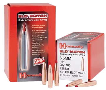 Picture of Hornady ELD Match 7mm .284 162 gr Extremely Low Drag Match 100 Per Box/ 15 Case 28403