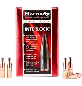 Picture of Hornady InterLock 7.62mm .310 123 gr Soft Point 100 Per Box/ 25 Case 3140