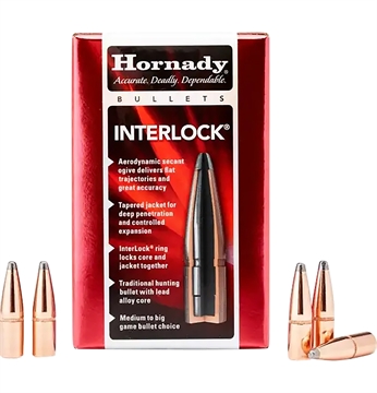 Picture of Hornady InterLock 32 Cal .321 170 gr Flat Point 100 Per Box/ 15 Case 3210